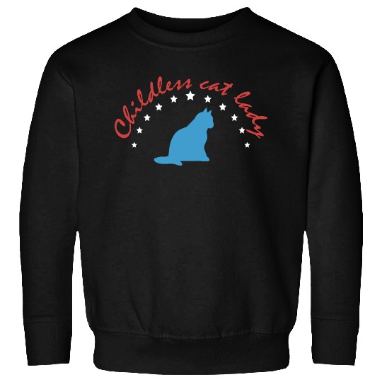 Vintage And Retro Funny Childless Cat Lady Sweatshirts
