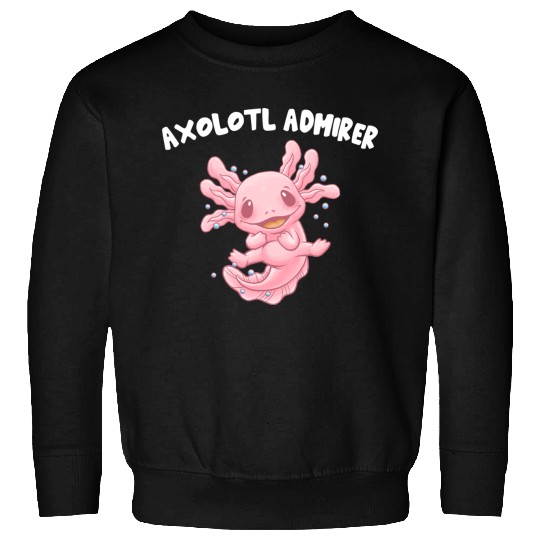 Axolotl Admirer Animal Meme Salamander Animal Pun Sweatshirts