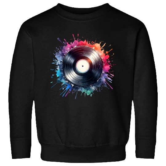Colorful retro vinyl record Sweatshirts