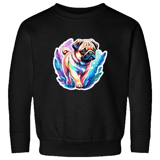 Pug Watercolor Sweatshirts
