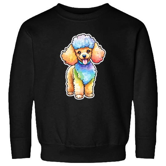 Poodle Watercolor Sweatshirts