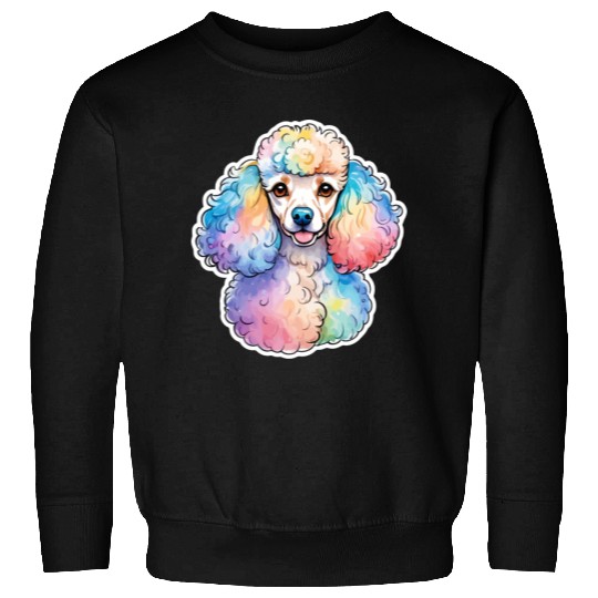 Poodle Watercolor Sweatshirts