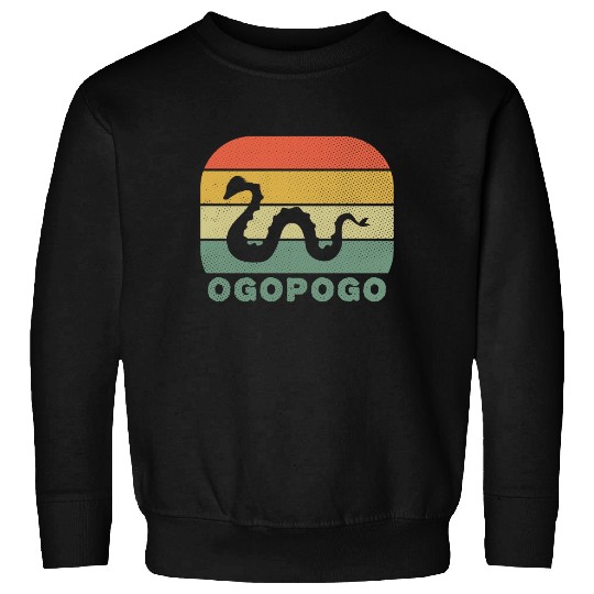 Ogopogo Retro Lake Monster Cryptid Sweatshirts