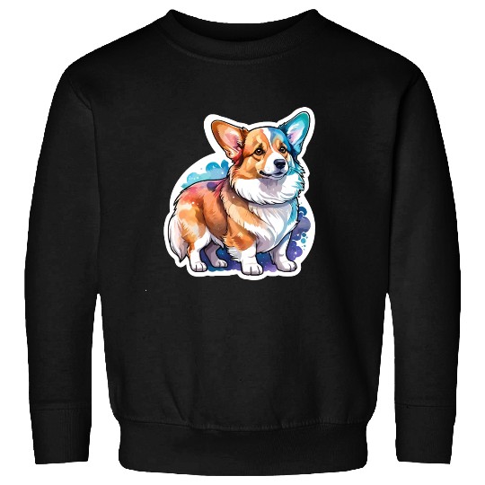 Pembroke Welsh Corgi Watercolor Sweatshirts