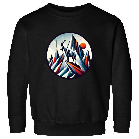Abstract mountain goat Sweatshirts