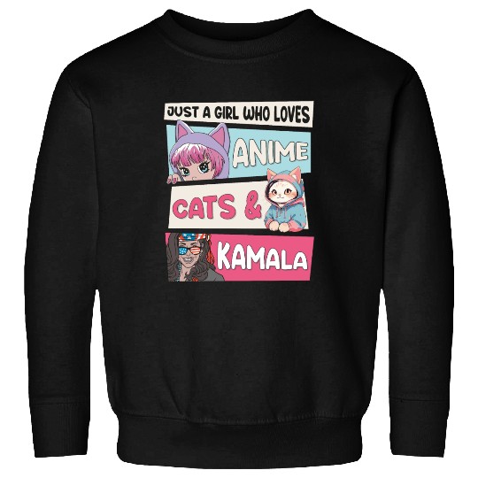 Cat Ladies for Kamala - Anime, Cats and Kamala 24 Sweatshirts