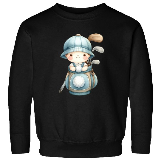 Boy with a Golf Bag Sweatshirts