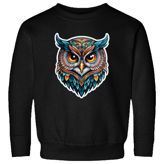 Owl Neo Traditional Sweatshirts