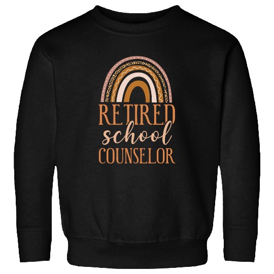 School Counselor Retired Rainbow Sweatshirts