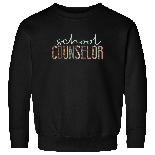 School Counselor Leopard Cheetah Sweatshirts