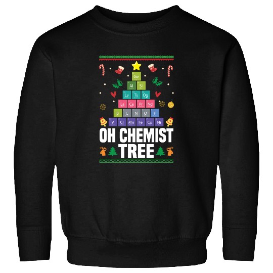 Christmas Tree Chemistry Science Periodic Table Sweatshirts