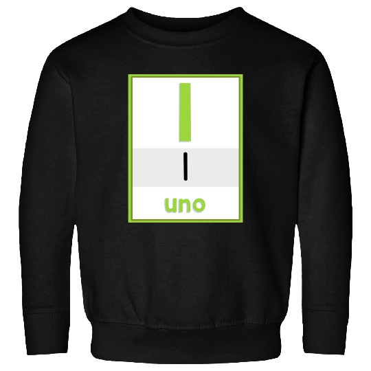 Spanish numbers Uno Sweatshirts