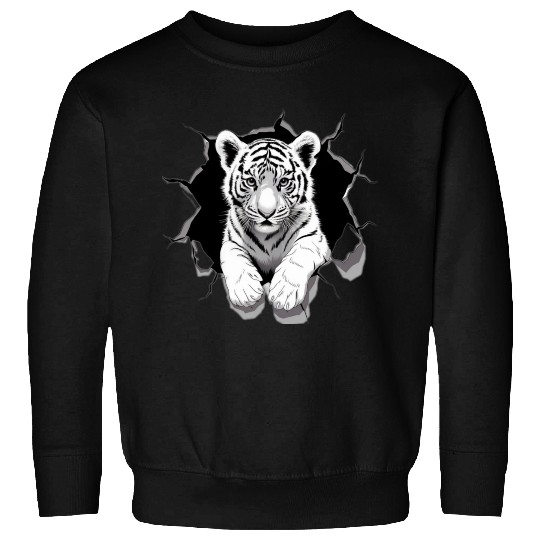 peeking tiger cub Sweatshirts
