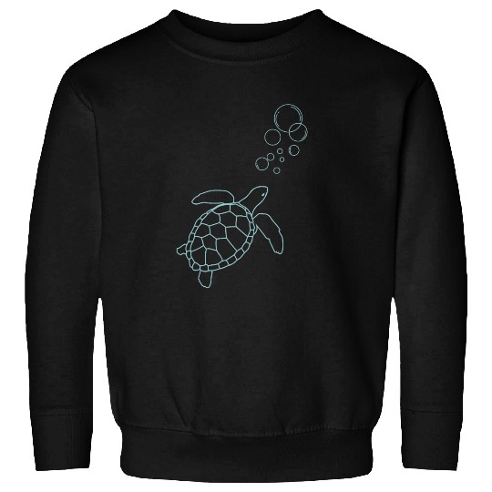 Serene Turtle Drift Sweatshirts