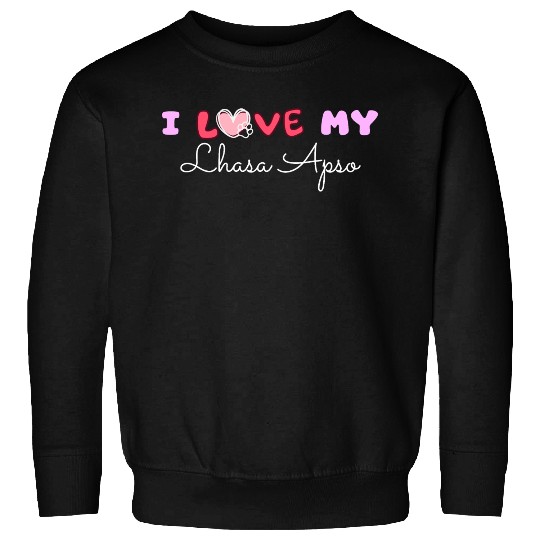 I Love My Lhasa Apso Sweatshirts