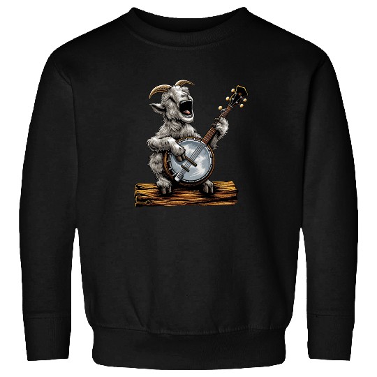 Goat Farm Animal Farmer Bluegrass Banjo Player Sweatshirts