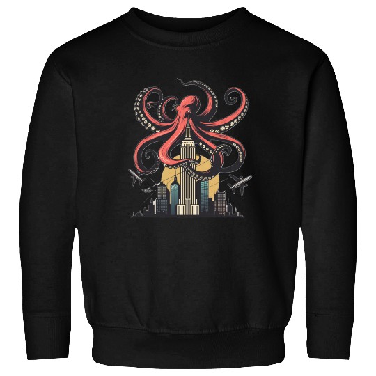 Big Octopus on Building Sweatshirts