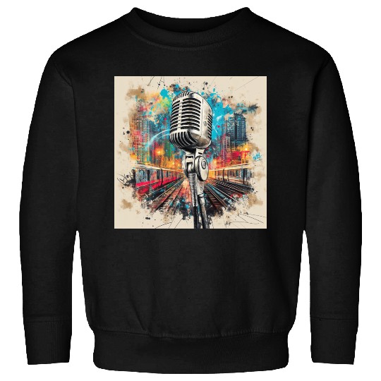 NYC Microphone AT Subway Sweatshirts