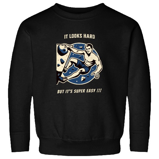 Climbing bouldering vintage Sweatshirts funny saying