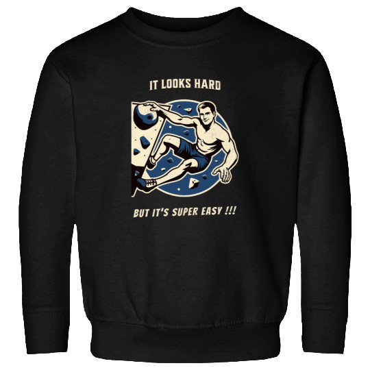 Climbing bouldering vintage Sweatshirts funny saying