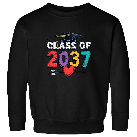 Celebrating the Class of 2037: A Colorful Future Sweatshirts