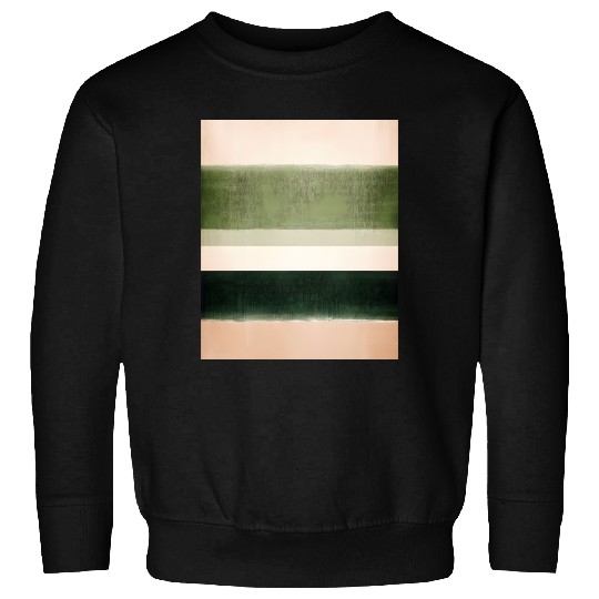 Abstract Green Stripe Design Sweatshirts