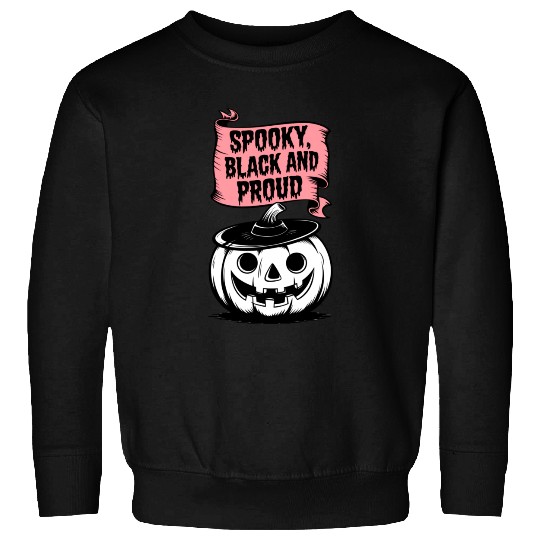 Spooky Black and Proud Sweatshirts