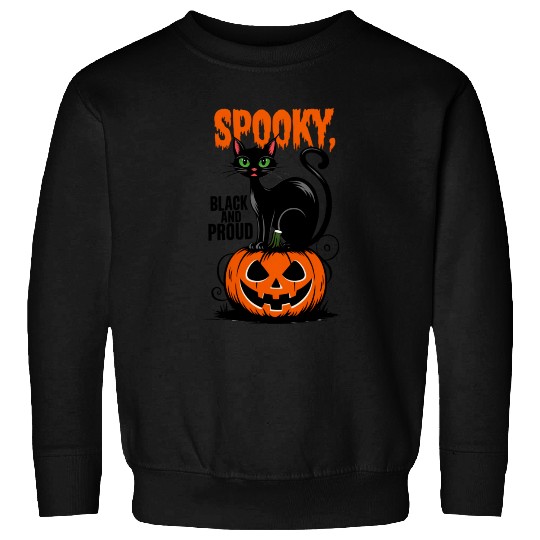 Spooky Black and Proud Sweatshirts