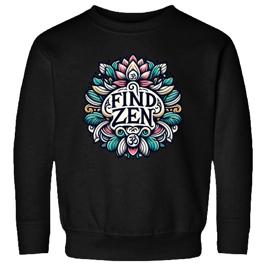 Find Zen, Zen Yoga Design Sweatshirts