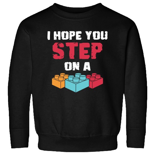 Blocks Playthings Games Miniature Building Sweatshirts