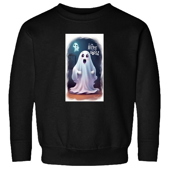 Cute and Playful Ghost Designs with Funny Captions Sweatshirts