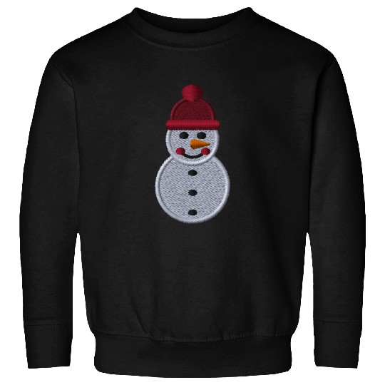 Snowman embroidered Sweatshirts
