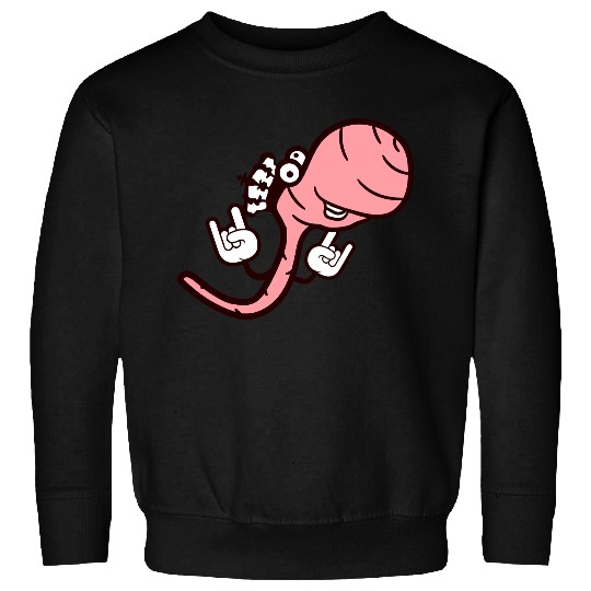 Cute Cool Worm Crown King Party Animal Fun Monster Sweatshirts