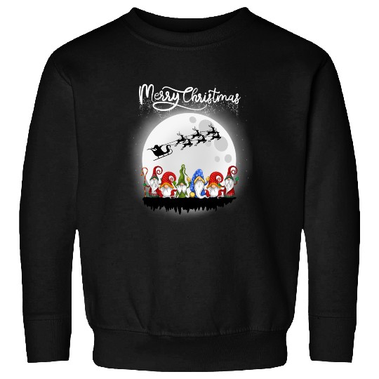 Merry Christmas Gnomes Squad Xmas Family Sweatshirts