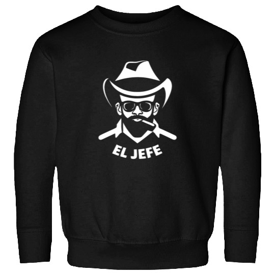 El Jefe (White Print) Sweatshirts