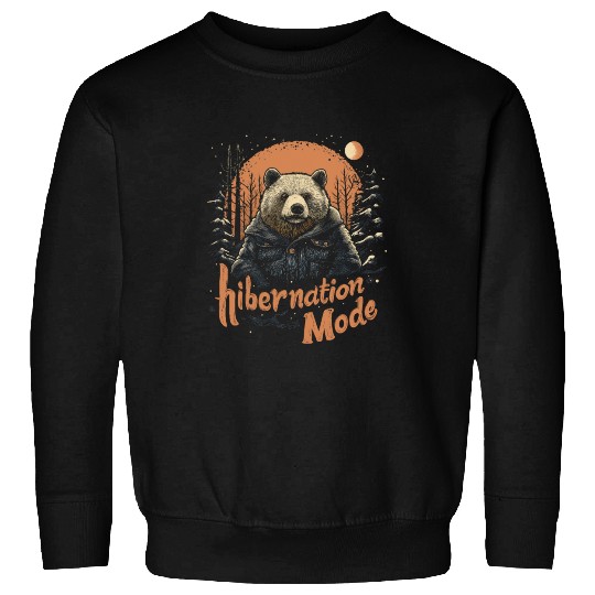 Hibernation Mode Brown Bear Sweatshirts