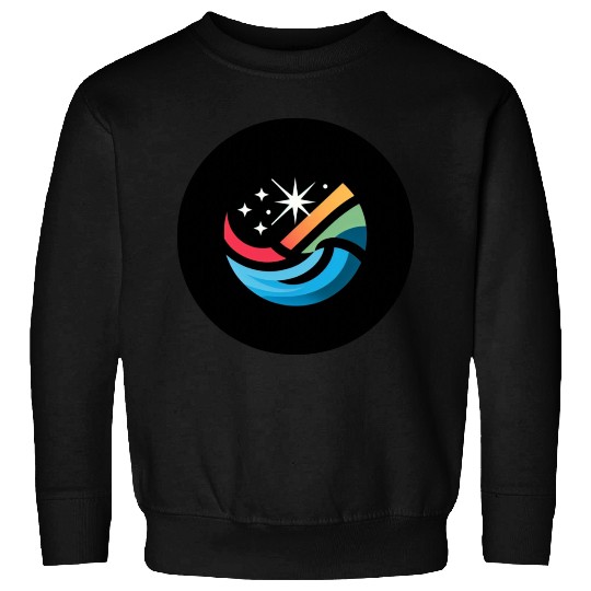 Land and sky with stars Sweatshirts
