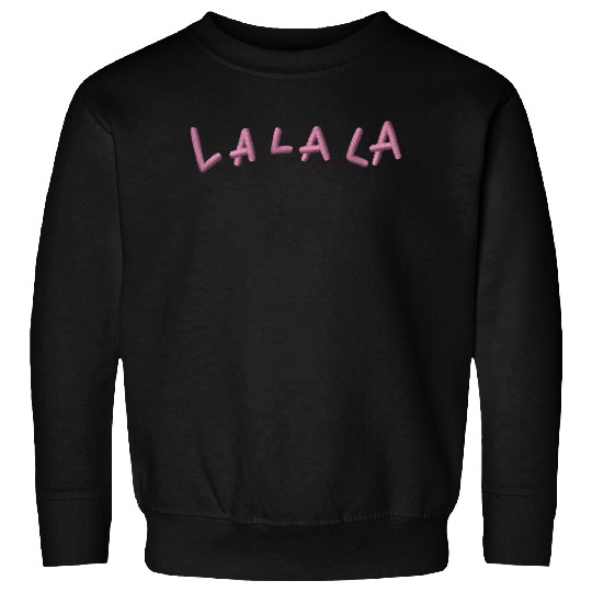 LA LA LA embroidered Sweatshirts