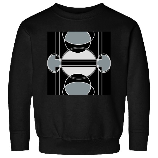 Black and grey geometric design Sweatshirts
