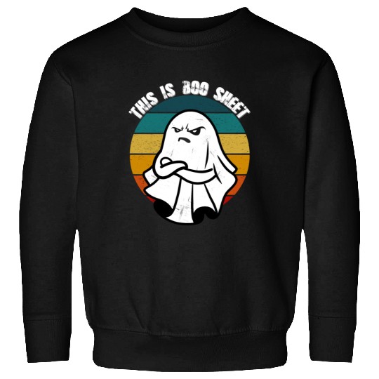 This Is Boo Sheet Ghost Retro Halloween Sweatshirts