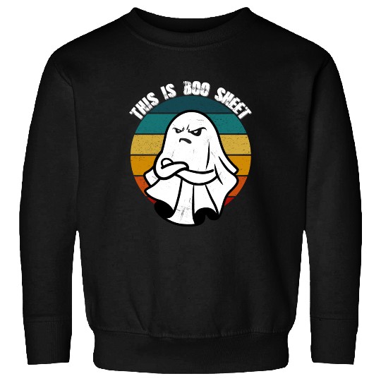 This Is Boo Sheet Ghost Retro Halloween Sweatshirts
