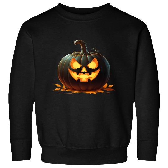 Midnight Glow: Enchanted Halloween Pumpkin Sweatshirts