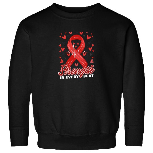 CHD Awareness Strength In Every Beat Sweatshirts