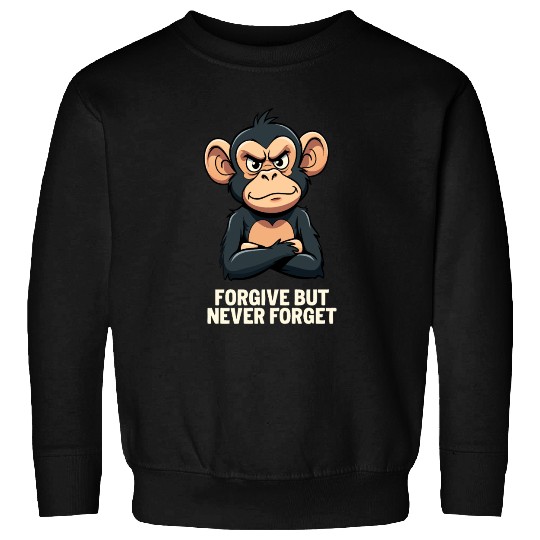 Forgive But Never Forget - Monkey Design Sweatshirts