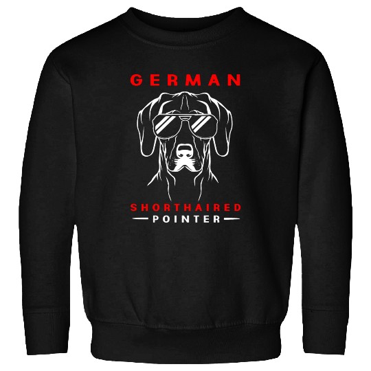 Dog With Sunglasses German Shorthaired Pointer Dog Sweatshirts