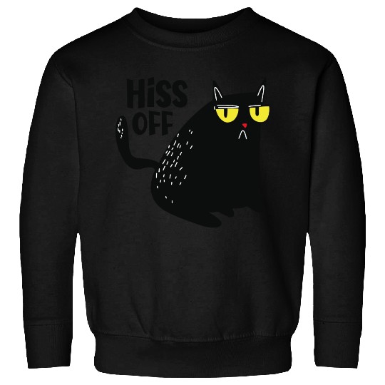 hiss off cat Sweatshirts