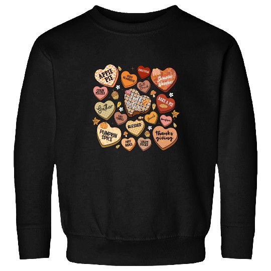 fall candy hearts Sweatshirts
