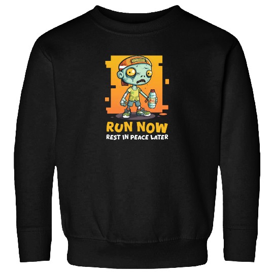 Halloween Runner Run Now, Rest In Peace Later Sweatshirts