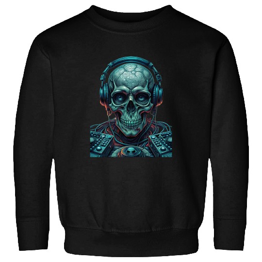monochromatic - Skull DJ Sweatshirts