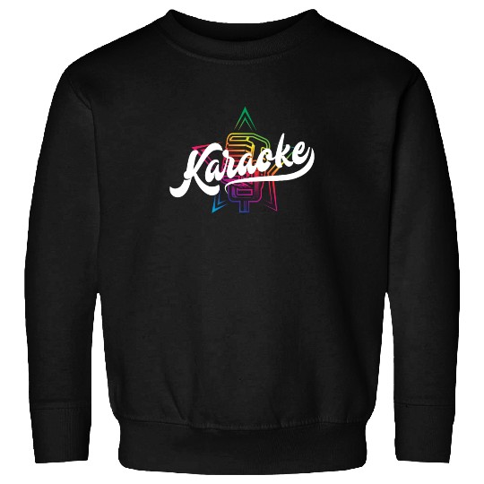 Colorful Karaoke Microphone Design Sweatshirts